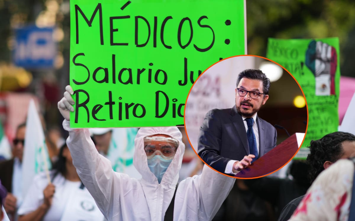 Zoé Robledo promete mejorar la propuesta salarial del IMSS tras el rechazo de los trabajadores, pero no confirma si alcanzará el aumento de 10% que exigen. | Crédito: AP/Presidencia