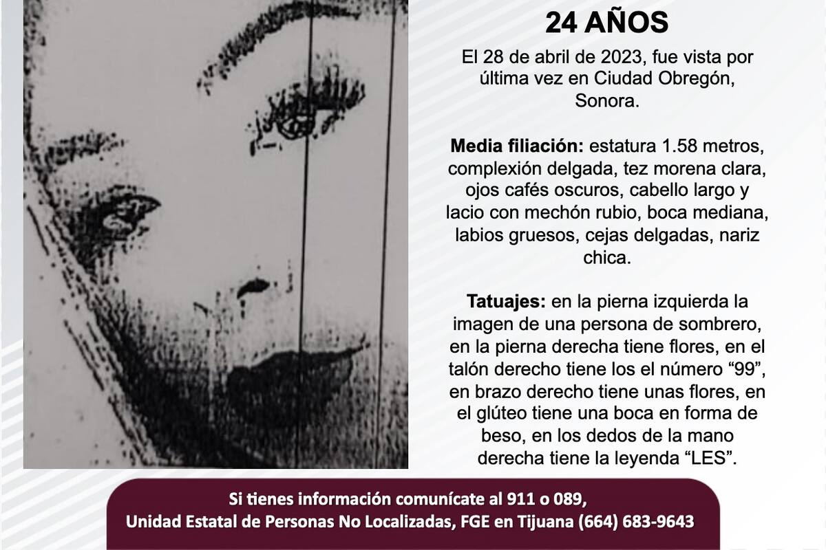 Se busca a Mónica Fernanda Ferreira Gutiérrez de 24 años de edad