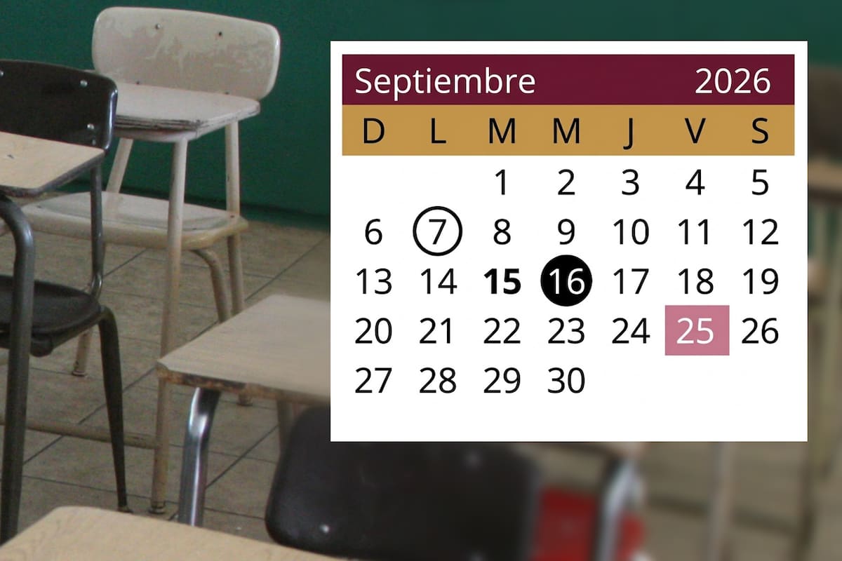 ¿Qué viernes de septiembre 2026 no hay clases y por qué?