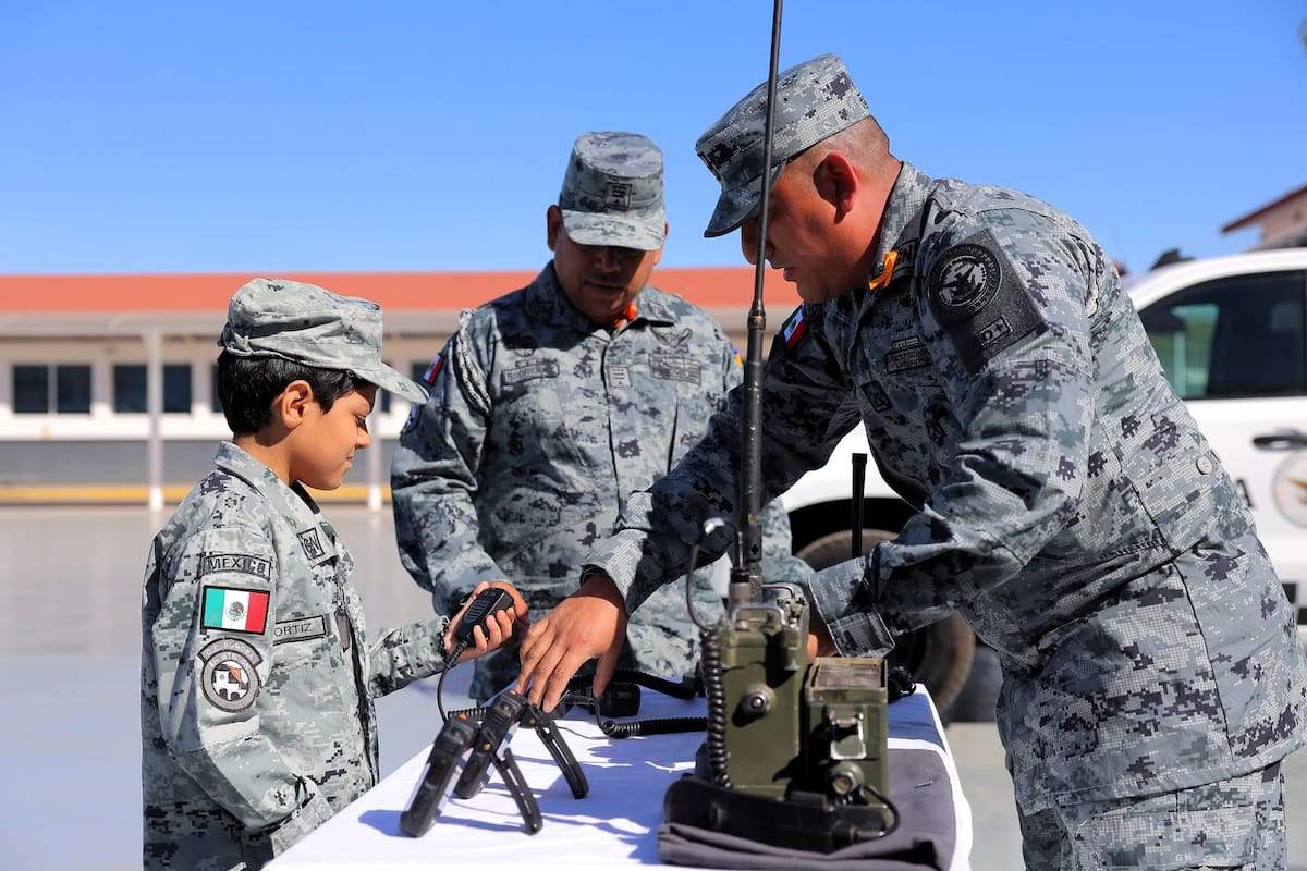 Abisay Ortiz Higuera, el niño que cumplió su sueño de ponerse el uniforme de la Guardia Nacional. | Julio A. Clark