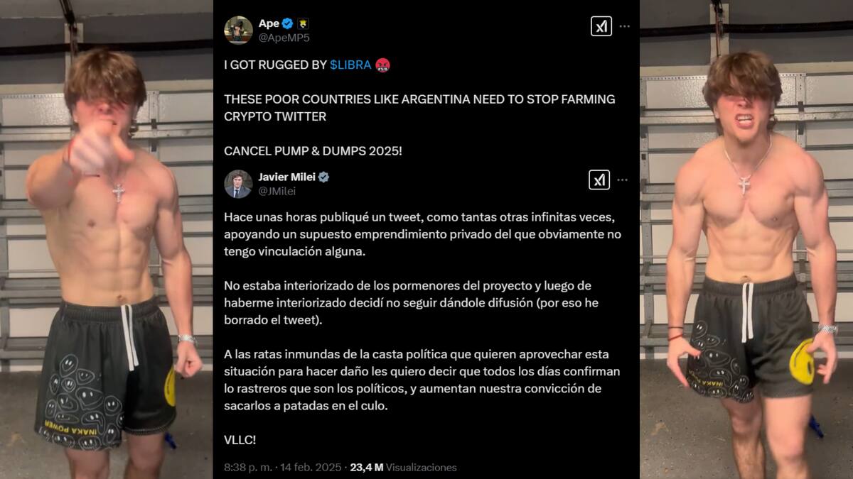 Influencer estalla contra Milei y lo acusa de haber perdido su fortuna por la criptomoneda que promocionaba el mandatario argentino