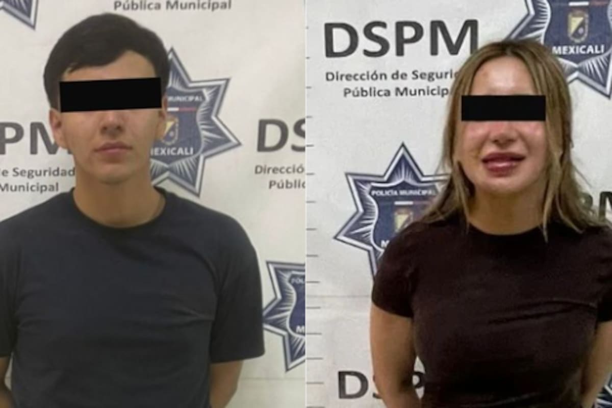 Tras persecución, detienen a pareja por destrozos en bar de colonia Nueva
