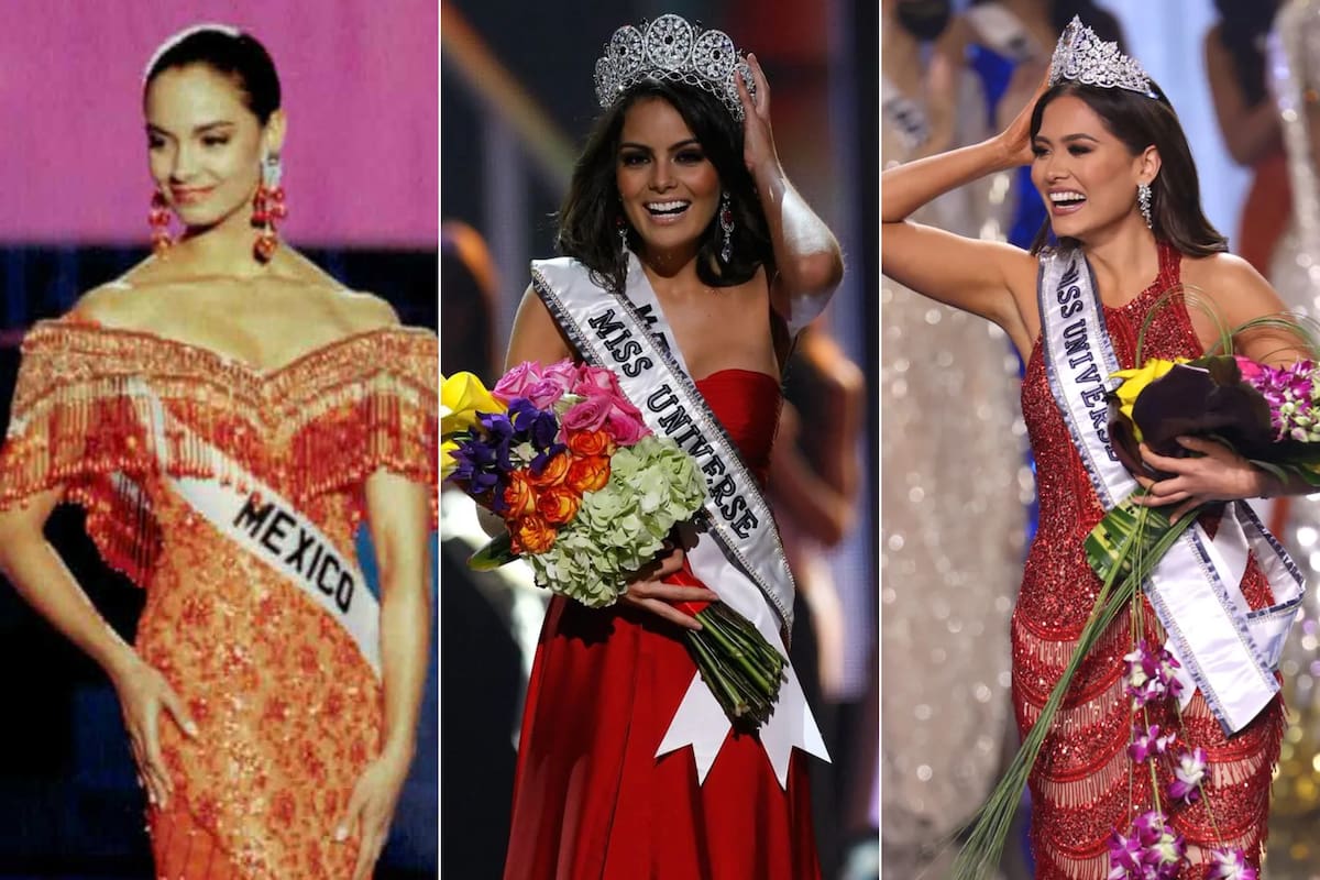 Lupita Jones, Ximena Navarrete y Andrea Meza.