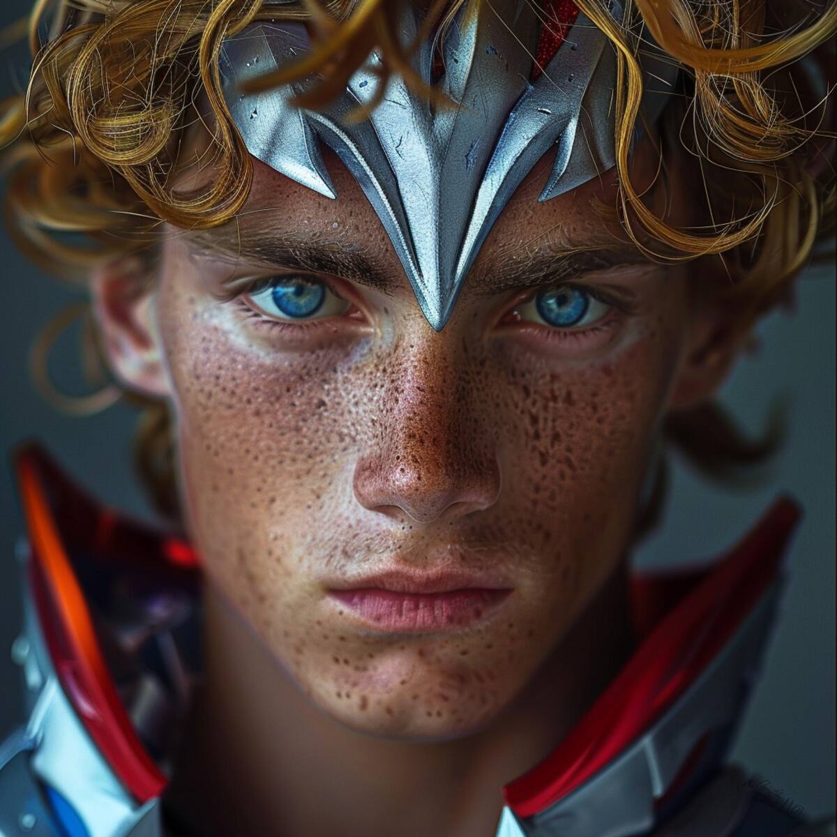 Descubre la versión AI de Hagen: pecas añadidas y ojos que cambian de azul a verde, una nueva perspectiva visual.