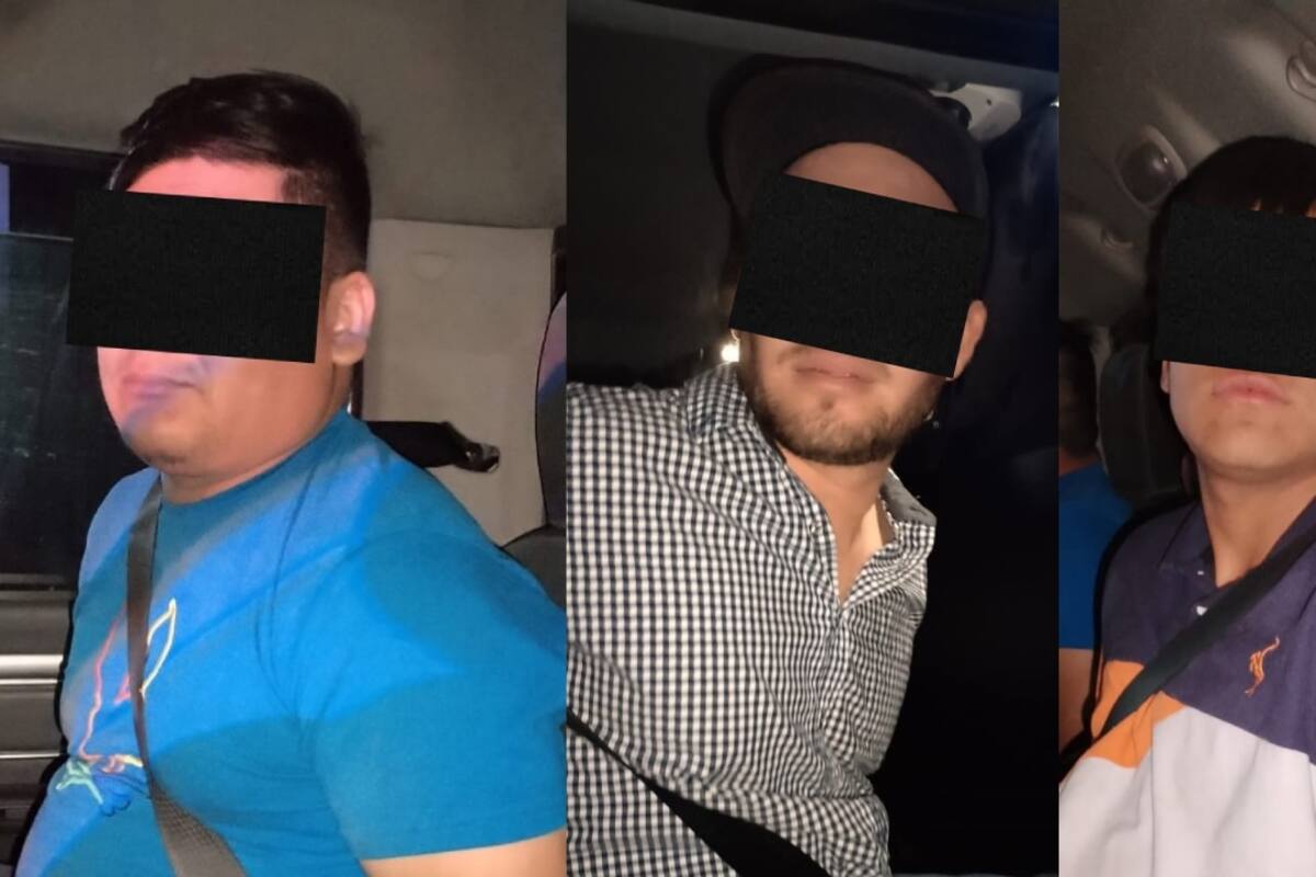 Tras persecución caen tres sujetos armados en Los Algodones