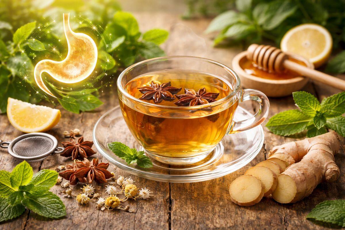 Cómo mejorar la digestión con infusión de anís estrellado