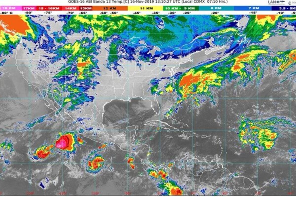 Por tormenta "Raymond" y frente frío, prevén lluvias en BCS, Sonora, Sinaloa y otros estados