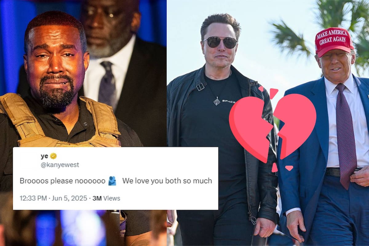 Kanye West pide paz entre Donald Trump y Elon Musk: “Broooos, por favor, noooooo”