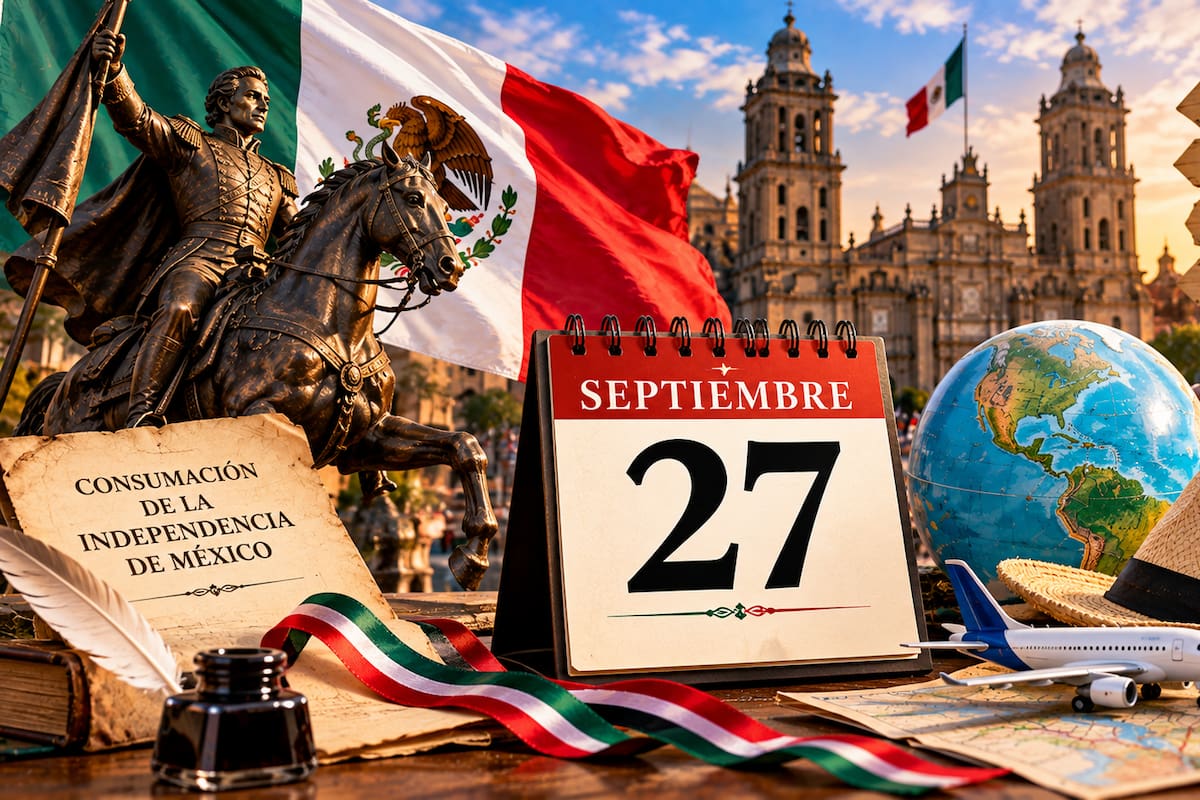 Qué se celebra el 27 de septiembre: Consumación de la Independencia de México y Día Mundial del Turismo