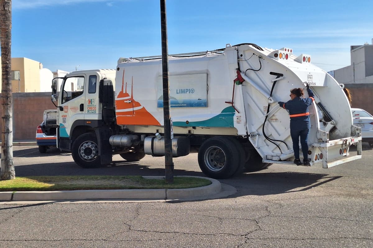 Recolección de basura en Hermosillo no se suspenderá el 15 y 16 de septiembre por Fiestas Patrias