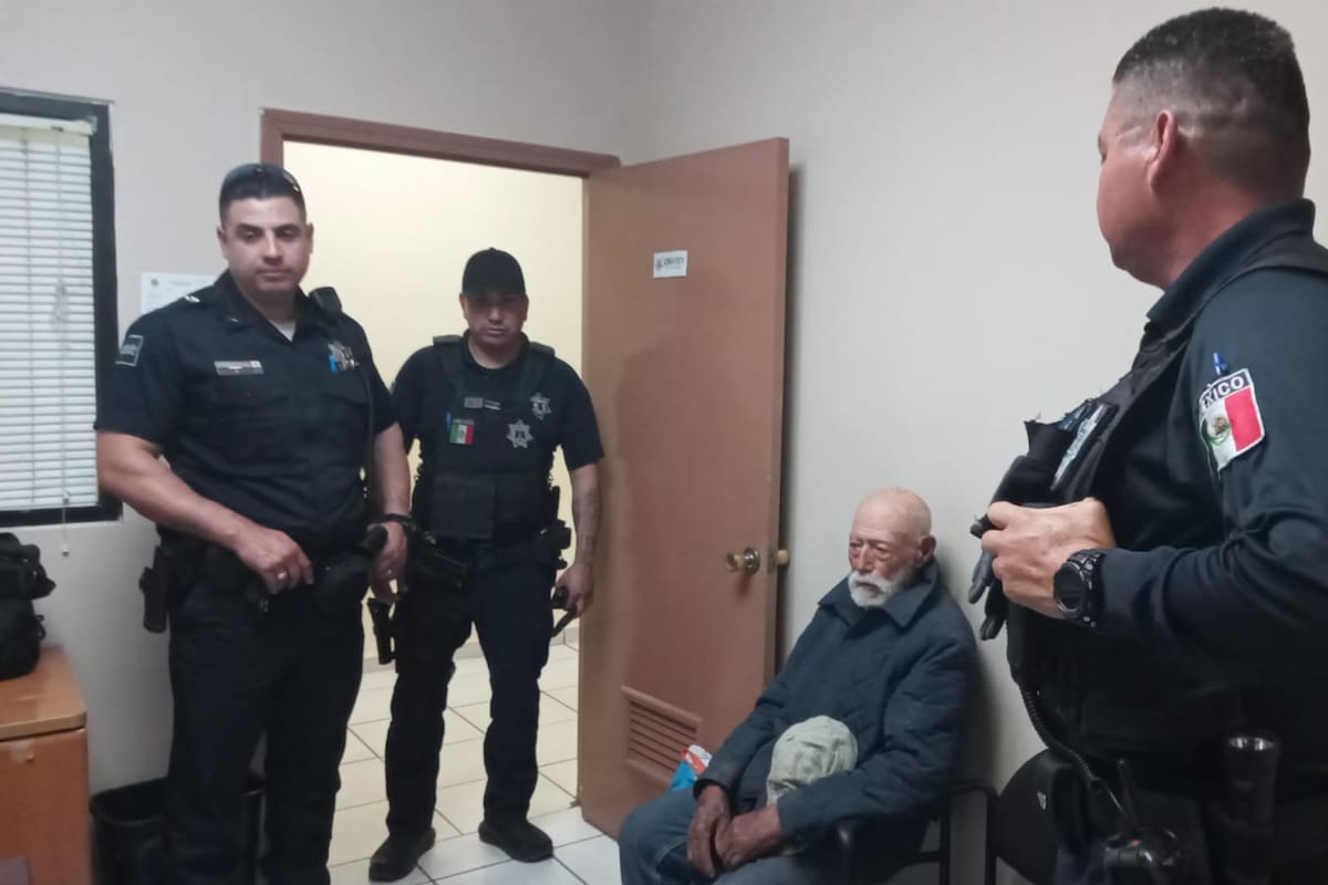 Regresa a casa don Moisés, adulto mayor con reporte de búsqueda en Mexicali