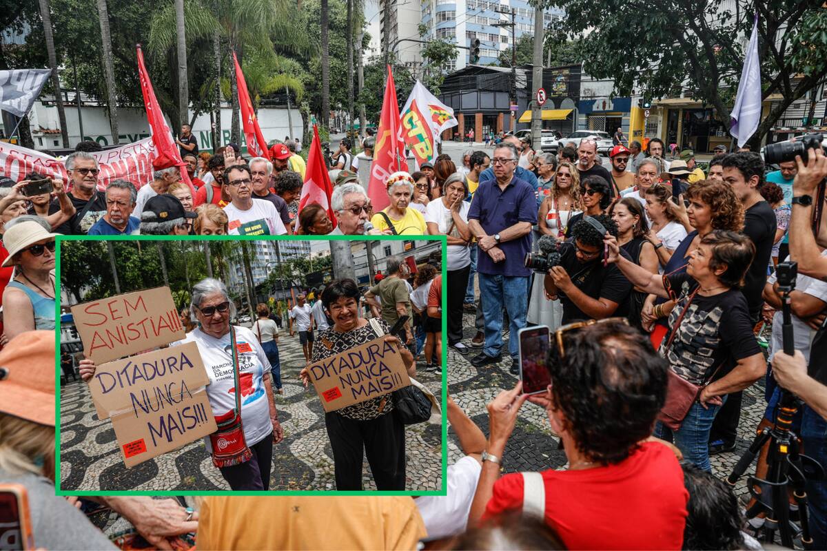 Río de Janeiro exige justicia y memoria: manifestación frente al antiguo centro de torturas DOI-Codi