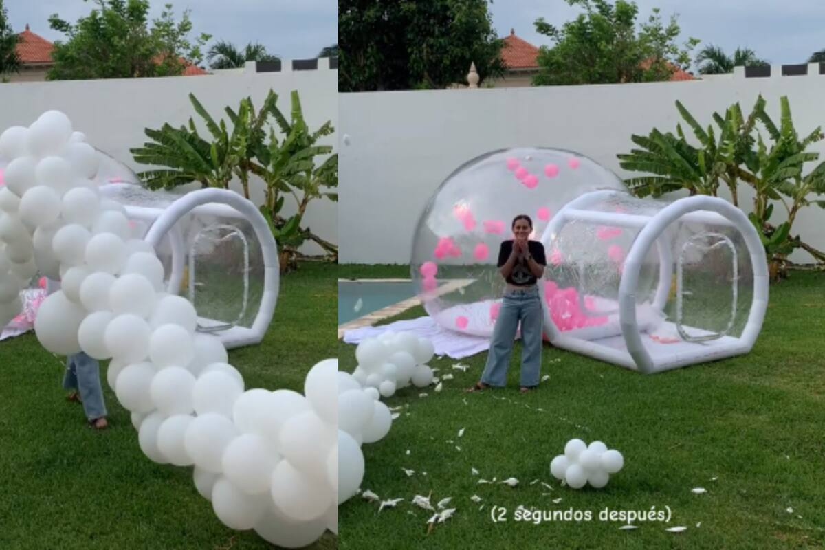 VIDEO | Organizadora de eventos sufre un estresante accidente: ¡se queda sin decoración por este error!