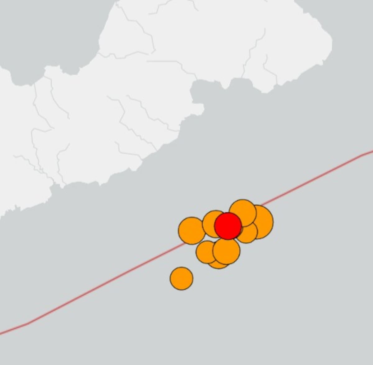 Se registra temblor cerca de Islas de Papua Nueva GUinea. Foto: Captura de pantalla de Last Earthquake