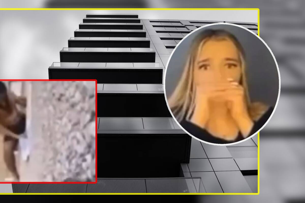 VIDEO: Tiktoker ebrio cae de quinto piso al realizar reto viral en vivo