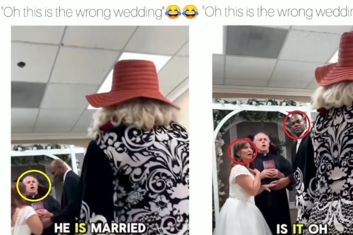 “¡No puedes casarte con ese hombre, él está casado conmigo!”: Mujer irrumpe en una boda gritando, creyendo que el novio era su esposo, y deja impresionados a todos, incluso al cura