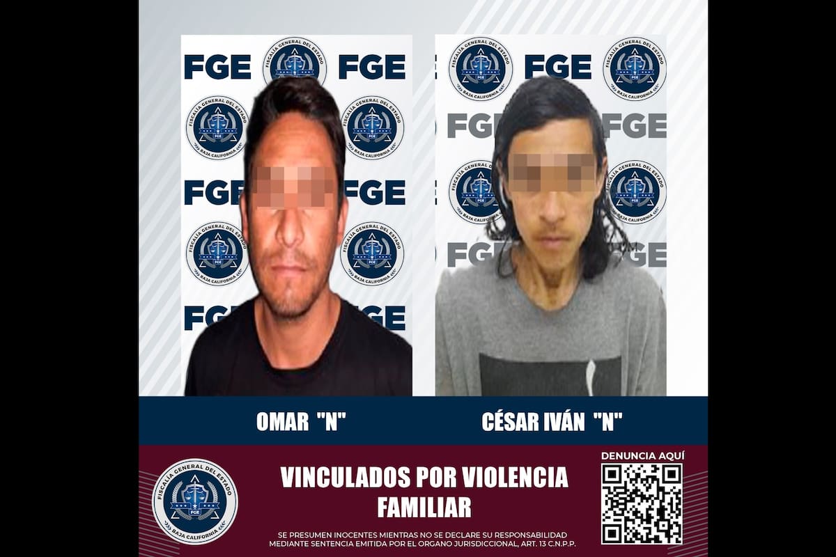 En prisión dos acusados de violencia familiar en el valle de Mexicali