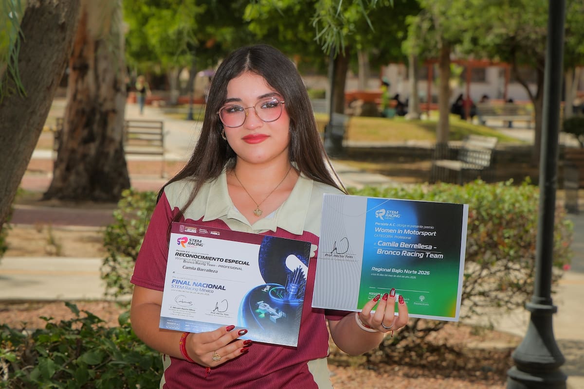 De arquitectura a una escudería inspirada en Fórmula 1: alumna de la Unison gana premio Women in Motorsport en STEM Racing 2026, competencia donde estudiantes desarrollan un equipo y un auto a escala
