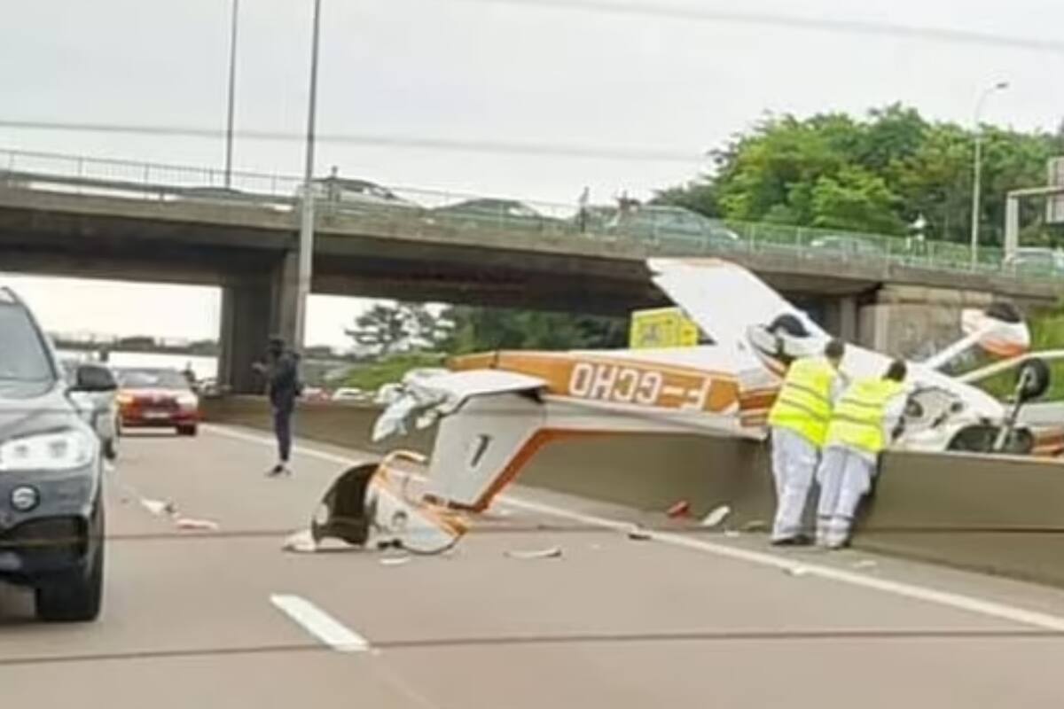 VIDEO: Avioneta se estrella cerca de París; reportan tres muertos