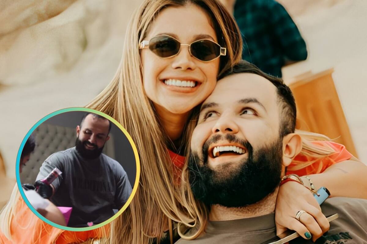 Carín León y Meylin Zúñiga se realizan tatuaje como símbolo de su amor