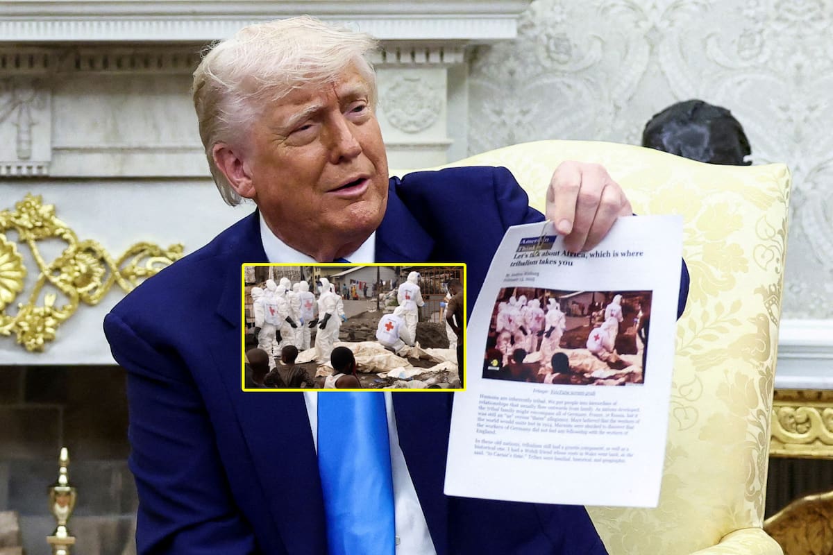 Desinformación al más alto nivel: Donald Trump presenta falsamente imágenes de Reuters como prueba de asesinatos masivos de granjeros blancos en Sudáfrica