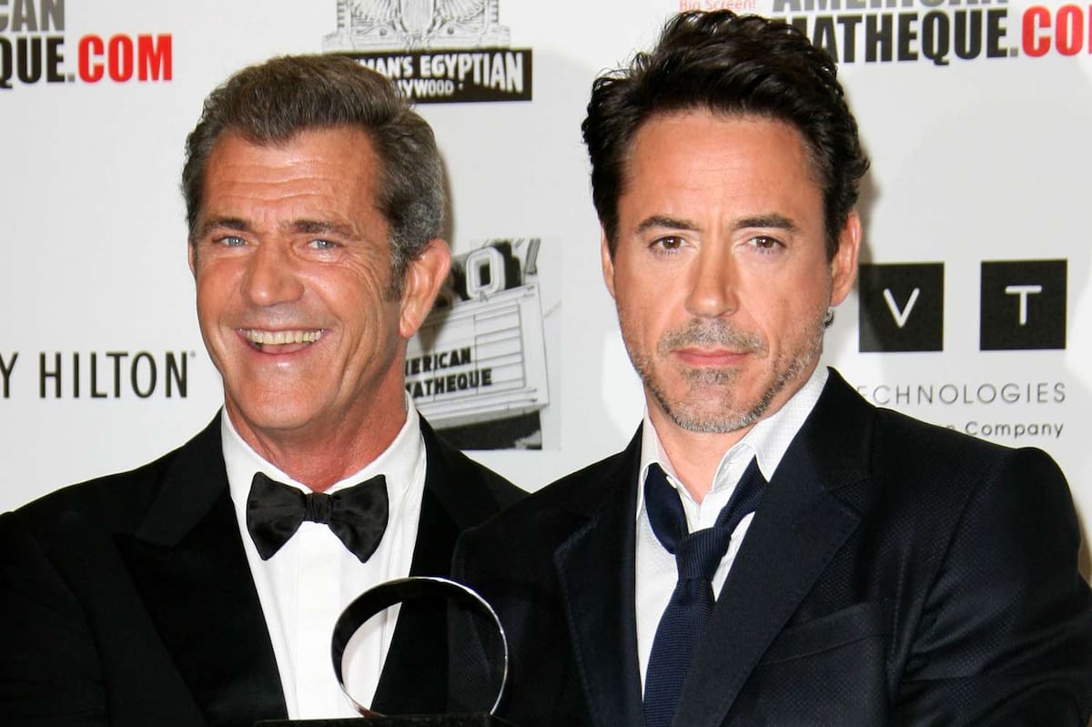 Mel Gibson y Robert Downey Jr.