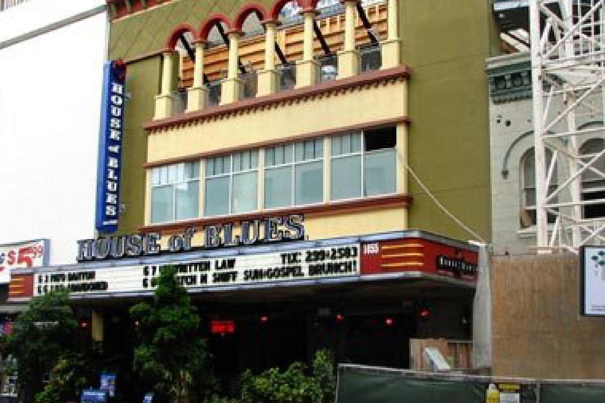 Anuncia House of Blues de San Diego conciertos y restricciones