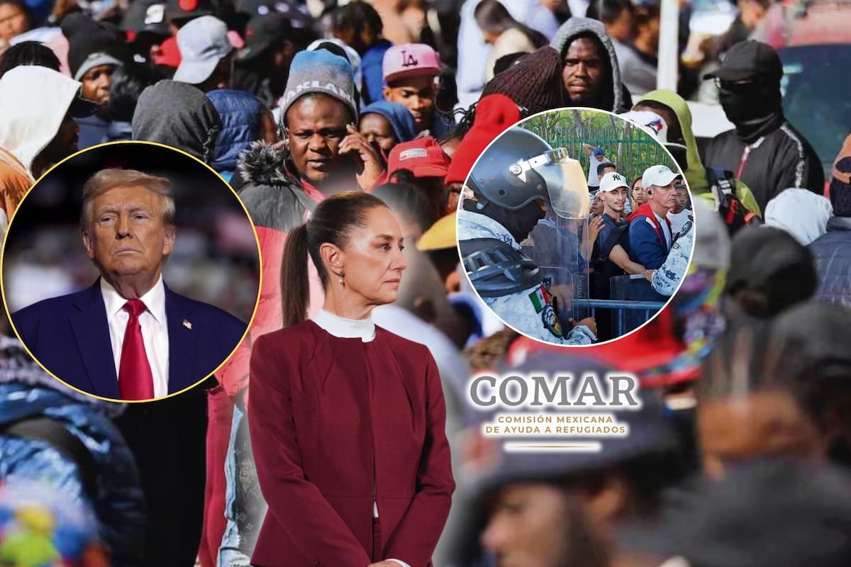 Migrantes quieren quedarse en México y saturan oficinas de la Comar en busca de refugio; denuncian corrupción y “mercado negro” de turnos: ¿Qué dice Claudia Sheinbaum?