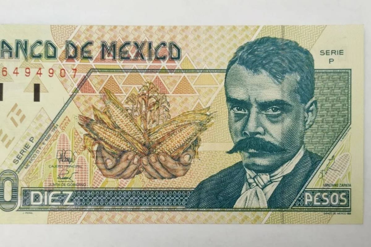¿Guardaste alguno? Hasta en 40 mil pesos se vende el billete de 10 pesos de Emiliano Zapata