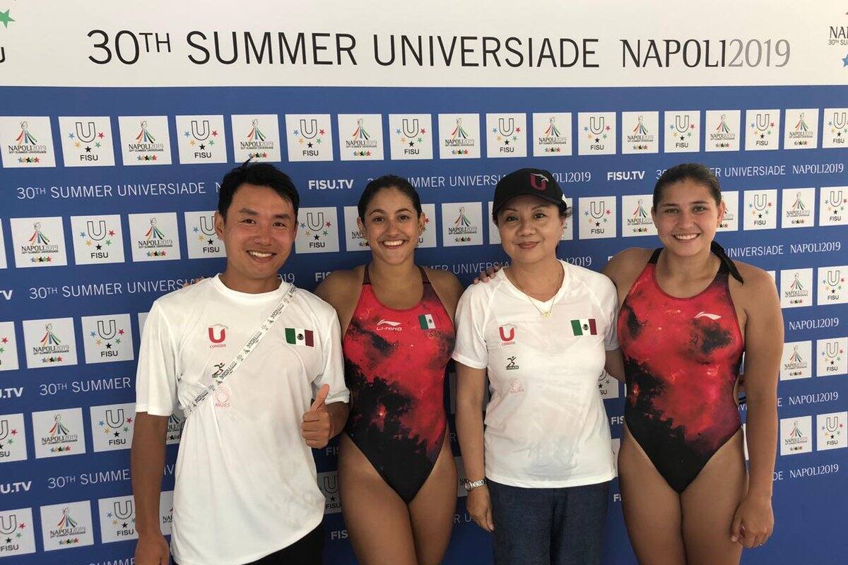 Mexicanas Hernández y Mendoza, oro en la final de 3 metros