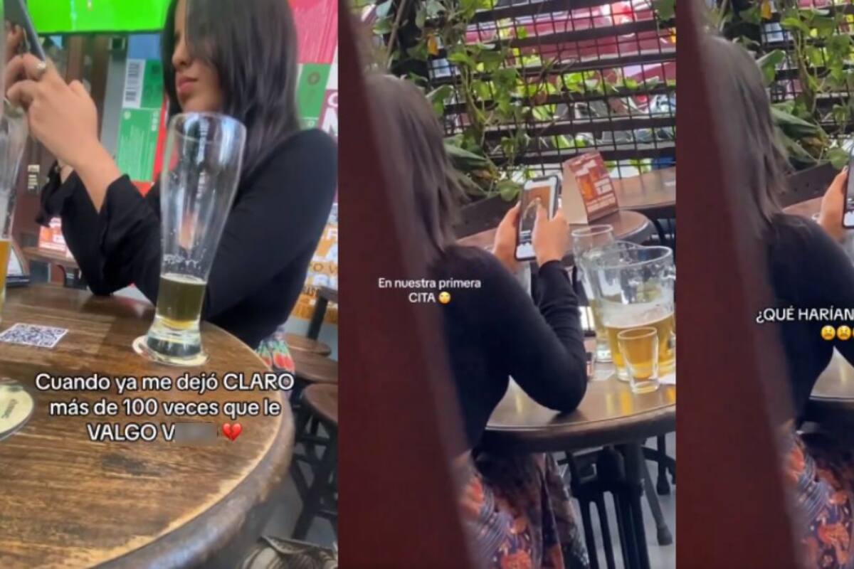 Joven tiene una primera cita con la chica que le gusta, pero ella buscaba más “opciones” en Tinder enfrente de él