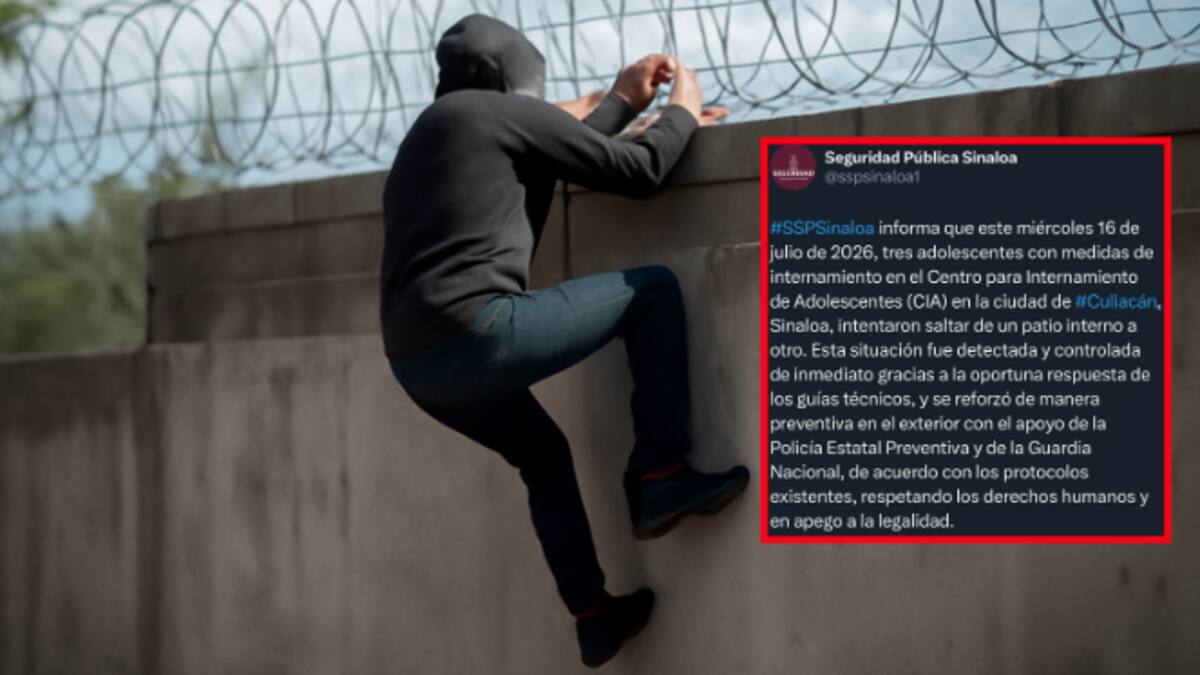 Tres menores intentan brincar entre patios en centro de internamiento en Culiacán; refuerzan vigilancia con Policía Estatal y Guardia Nacional
