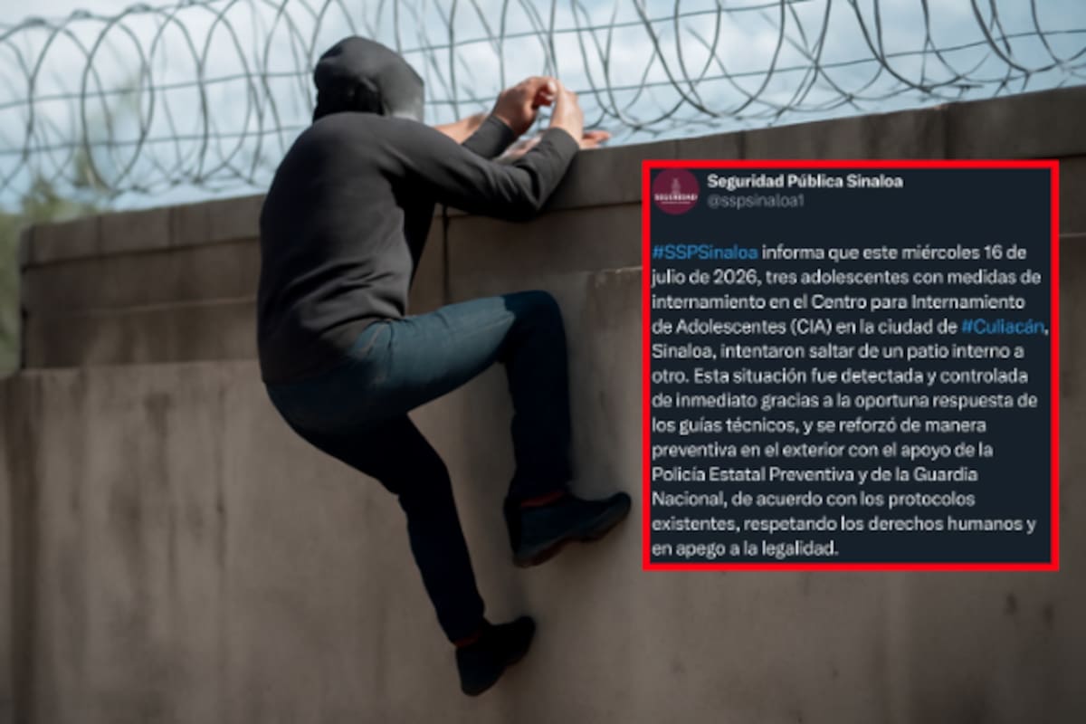 Tres menores intentan brincar entre patios en centro de internamiento en Culiacán; refuerzan vigilancia con Policía Estatal y Guardia Nacional