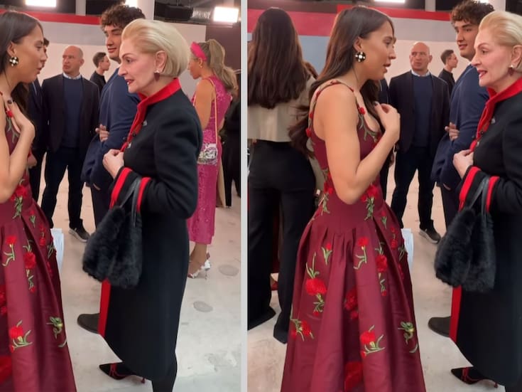 Majo Aguilar brilla en el New York Fashion Week como invitada de Carolina Herrera