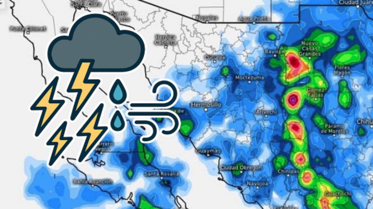 Tormentas eléctricas, calor extremo y amenaza ciclónica: Sonora enfrenta sábado de alto riesgo climático