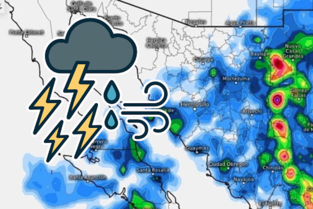 Tormentas eléctricas, calor extremo y amenaza ciclónica: Sonora enfrenta sábado de alto riesgo climático