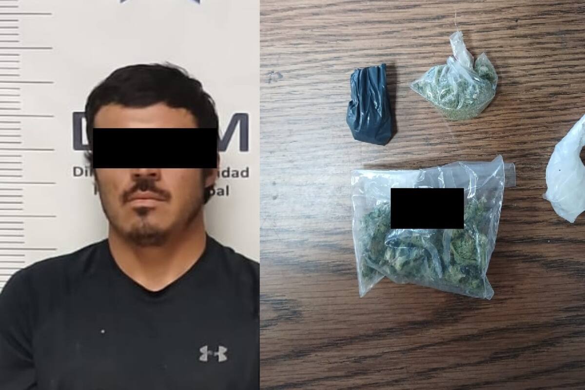 Arrestan a hombre con droga en la Primera Sección