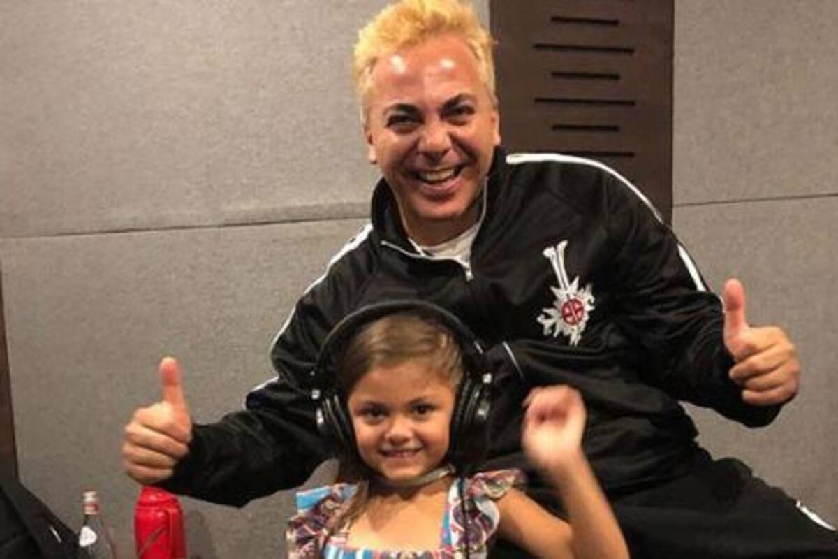 Conmueve hasta las lágrimas a Cristian Castro el talento de su hija Rafaella