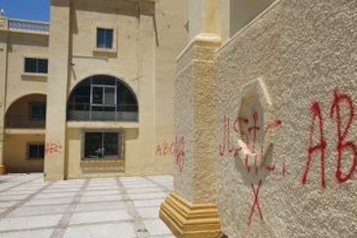 "Justicia x ABC": Catedral de Hermosillo amanece con tintas