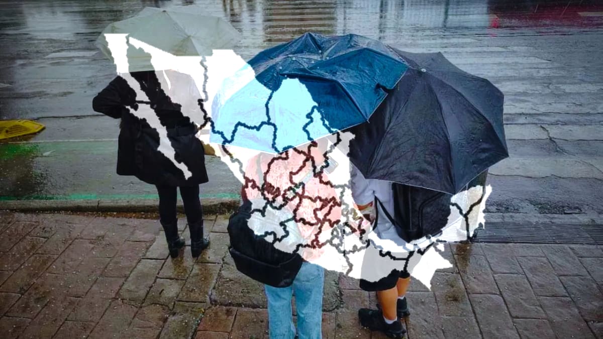 Se prevé que el frente frío se siga desplazando produciendo lluvias en México. | Especial
