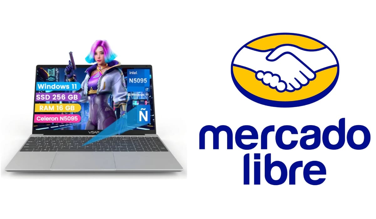 Oferta Mercado Libre: Laptop VSAP 2 en 1 Intel con el 44% de descuento