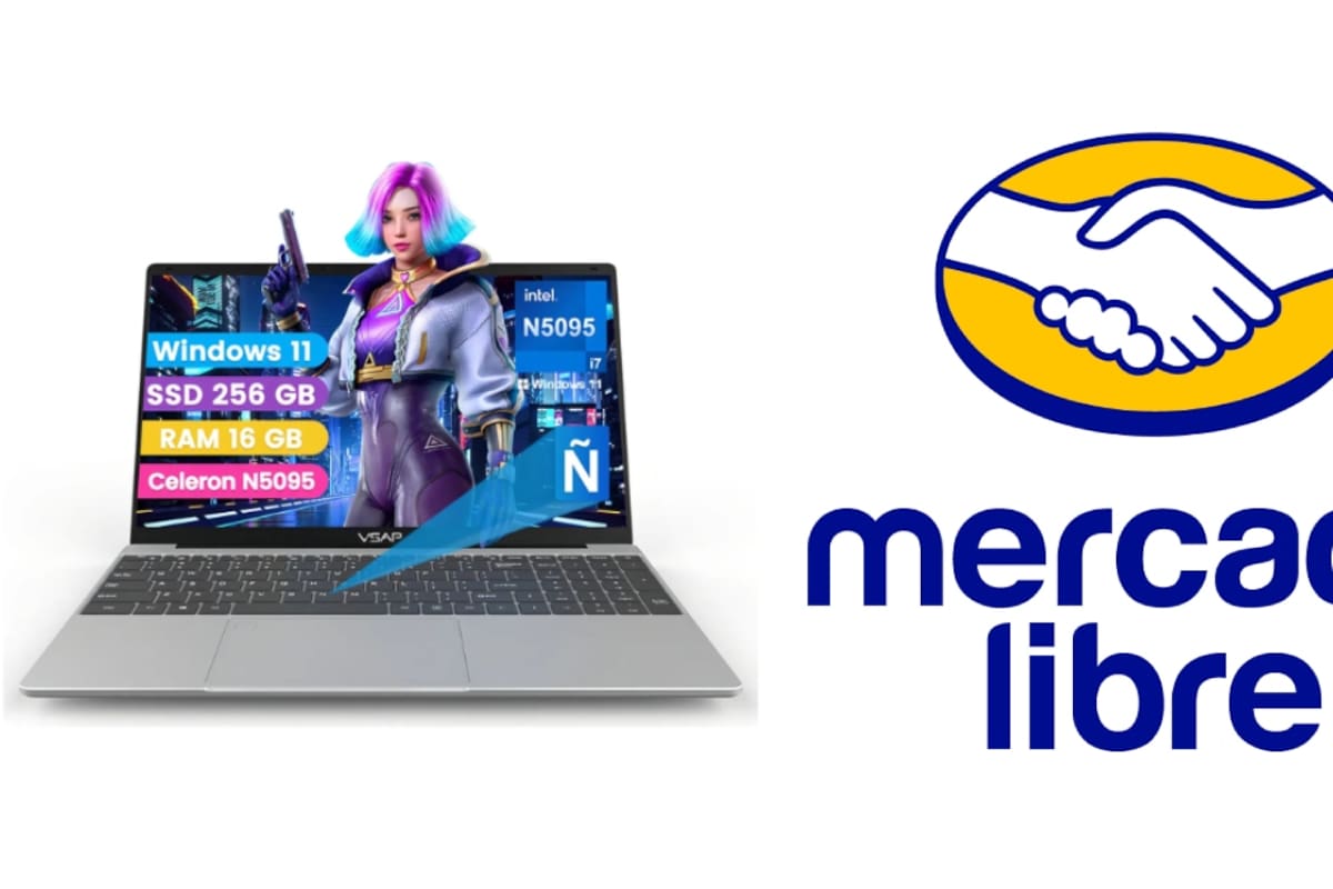 Oferta Mercado Libre: Laptop VSAP 2 en 1 Intel con el 44% de descuento