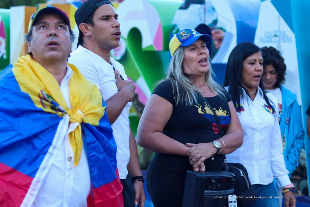 “Nosotros lo que queremos es paz, que surja Venezuela”, Venezolanos en Aguascalientes se expresan en las calles