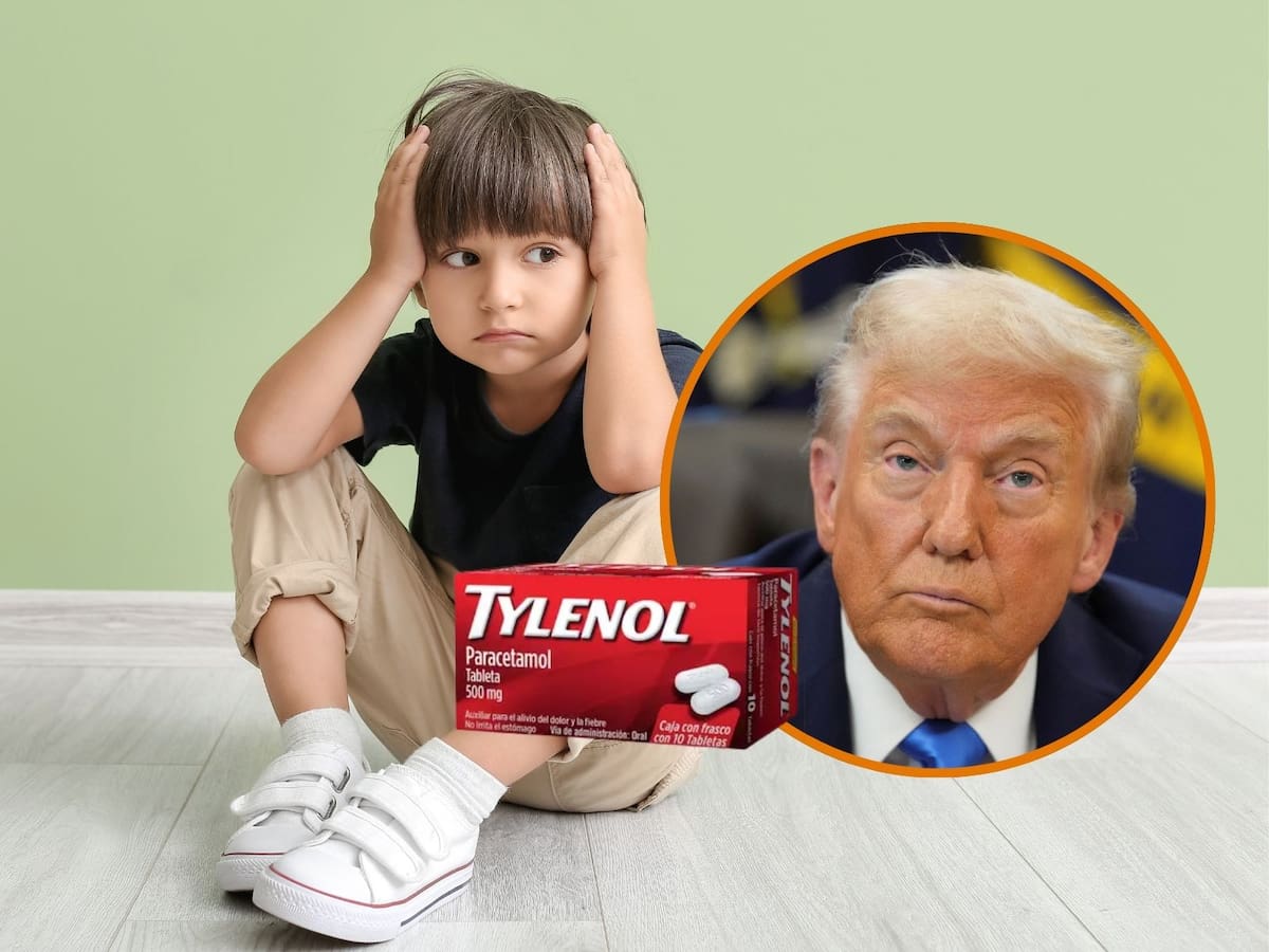 Donald Trump busca presentar la relación del consumo de Tylenol durante el embarazo con el autismo. | Crédito: REUTERS/Especial/Canva