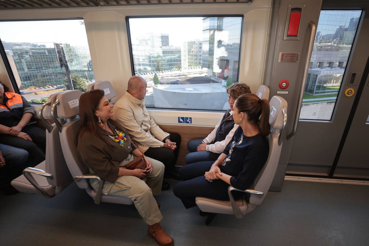 Sheinbaum recorre el Tren México-Toluca: estará listo en enero de 2026. | Crédito: Presidencia