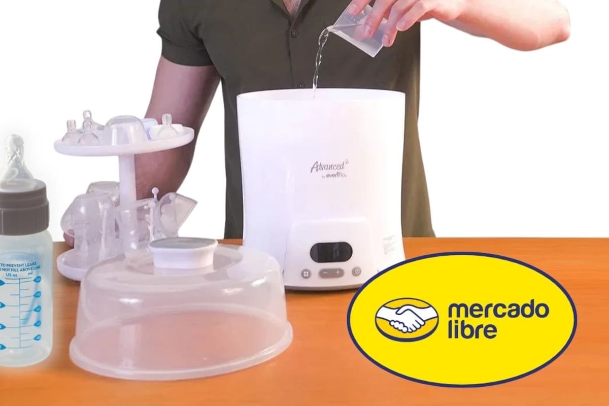 Mercado Libre reduce a 1,469.45 pesos el precio del esterilizador y calentador eléctrico Evenflo con envío gratis a todo México