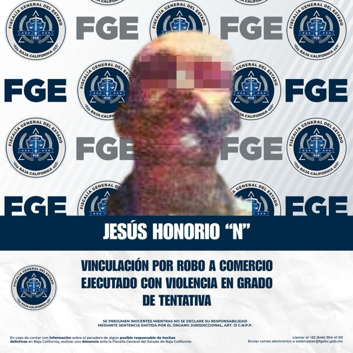 Se le impuso prisión preventiva justificada.