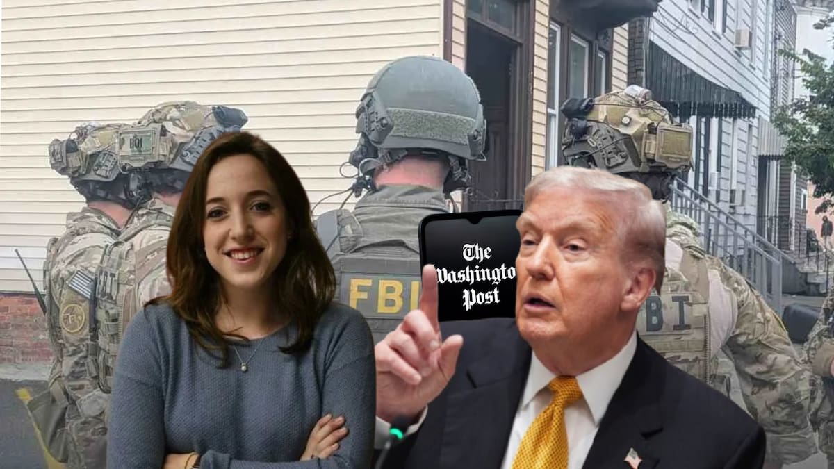 Tras investigar a un contratista del gobierno de Trump, el FBI llegó y cateó la casa de una periodista del Washington Post acusándola de “filtraciones ilegales” y luego le incautó documentos, su teléfono y un reloj