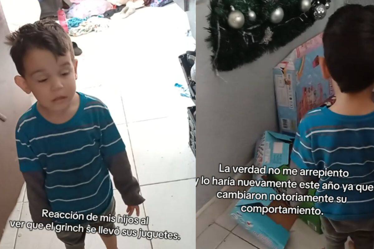 Madre de familia les quita los juguetes a sus hijos; les dice que el “Grinch” se los llevó