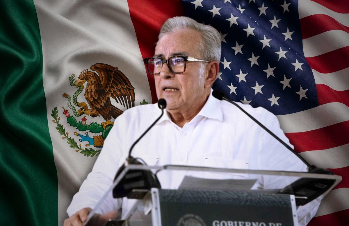 Rubén Rocha Moya rechazó las imputaciones formuladas por fiscales federales de Nueva York y sostuvo que demostrará su falsedad, además de acusar una estrategia para “violentar el orden constitucional” de México. | Foto: Presidencia/Especial GH/Generada con IA.